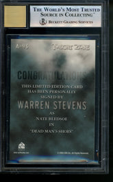 2005 Twilight Zone Science and Superstition Autograph Warren Stevens Auto BGS 9